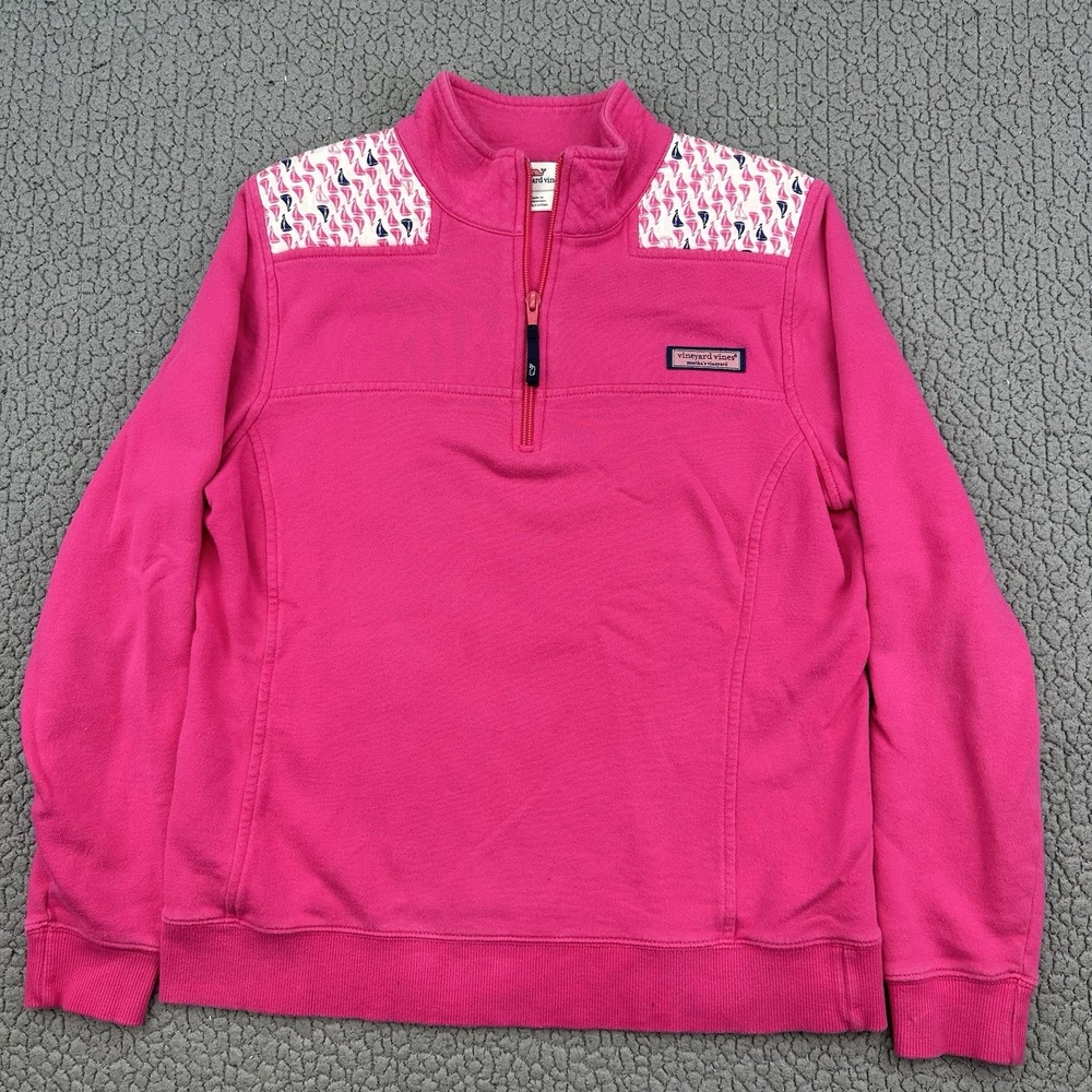 Vineyard Vines Womens Hot Pink Boat Shep Shirt Small